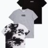 Hype Mens Block T-Shirt 3 Pack - Grey -Barbou Clothing Shop 10E58 SQ1 0000000005 GREY MDf