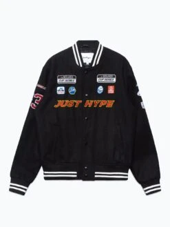 Hype Mens Jh Racer Badge Jacket - Black