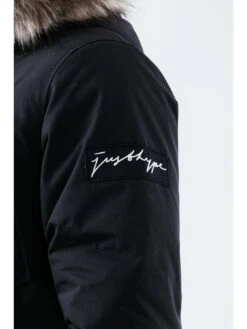 Hype Luxe Longline Men'S Parka Jacket - Black -Barbou Clothing Shop 10GUI SQ4 0000000004 BLACK MDd