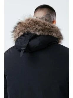 Hype Luxe Longline Men'S Parka Jacket - Black -Barbou Clothing Shop 10GUI SQ5 0000000004 BLACK MDd1