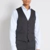 MOSS Slim Fit Stretch Waistcoat -Barbou Clothing Shop 10SCV SQ1 0000000005 GREY MDf