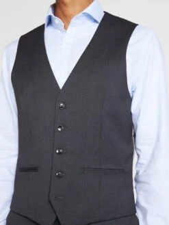 MOSS Slim Fit Stretch Waistcoat -Barbou Clothing Shop 10SCV SQ4 0000000005 GREY MDd