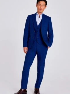 MOSS Slim Fit Slub Jacket -Barbou Clothing Shop 10SEV SQ3 0000000020 BLUE MDo