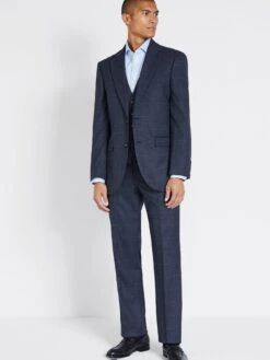 MOSS Regular Fit Check Jacket -Barbou Clothing Shop 10SWQ SQ3 0000000020 BLUE MDo