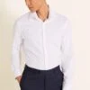 MOSS Slim Fit Dobby Stretch Shirt -Barbou Clothing Shop 10TB0 SQ1 0000000013 WHITE MDf