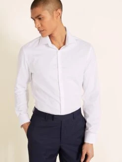 MOSS Slim Fit Dobby Stretch Shirt