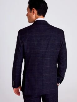MOSS Tailored Fit Check Jacket -Barbou Clothing Shop 10TEP SQ2 0000000020 BLUE MDb