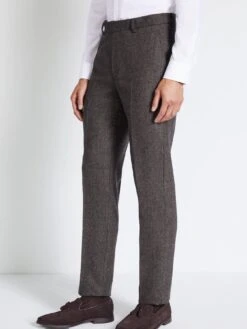 MOSS Tailored Fit Herringbone Trousers