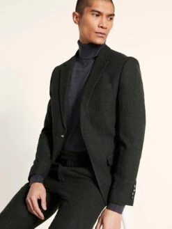 MOSS Slim Fit Donegal Jacket -Barbou Clothing Shop 10UWB SQ3 0000000047 GREEN MDo