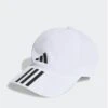Adidas 3-Stripes AEROREADY Running Training Baseball Cap -Barbou Clothing Shop 111O1 SQ1 0000000013 WHITE SLf