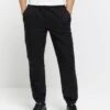 River Island Slim Fit Cargo Joggers - Black -Barbou Clothing Shop 113U0 SQ1 0000000004 BLACK MDf
