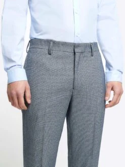 River Island Skinny Fit Dogtooth Suit Trousers -Barbou Clothing Shop 113VR SQ4 0000000020 BLUE MDd
