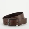 HUGO Gionio Leather Belt - Dark Brown -Barbou Clothing Shop NUCQ7 SQ1 0000000014 DARK BROWN SLf