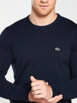 Lacoste Sportswear Crew Knit Jumper - Navy -Barbou Clothing Shop NYHEF SQ4 0000000048 NAVY MDd