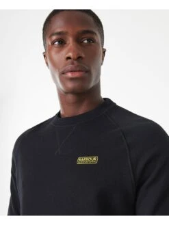 Barbour International Essential Sweatshirt - Black -Barbou Clothing Shop PLRKP SQ4 0000000004 BLACK MDd