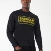 Barbour International Large Logo Sweatshirt - Black -Barbou Clothing Shop PLRRY SQ1 0000000004 BLACK MDf