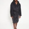 Everyday Supersoft Dressing Gown With Hood - Grey -Barbou Clothing Shop Q4UWR SQ1 0000000005 GREY MDf