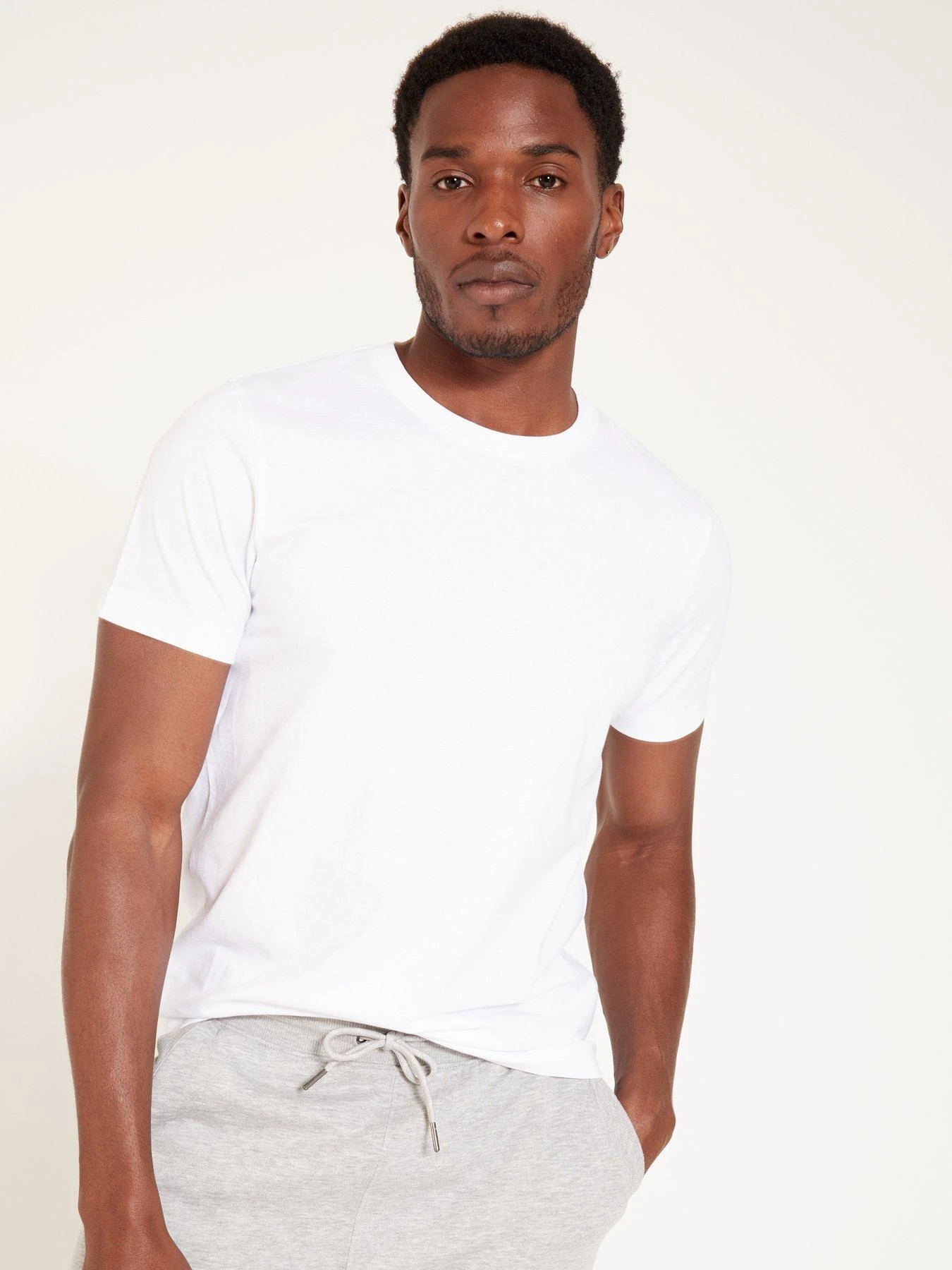 Everyday 3 Pack Of Essentials Crew Neck T-Shirt - Black/White/Grey 4 Everyday 3 Pack Of Essentials Crew Neck T-Shirt - Black/White/Grey - Image 2