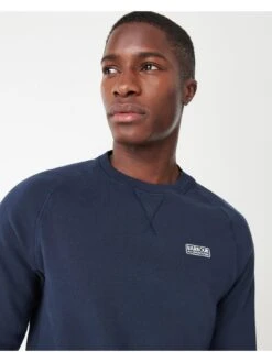 Barbour International Essential Sweatshirt - Navy -Barbou Clothing Shop QPJVX SQ4 0000000048 NAVY MDd