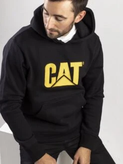 Caterpillar CAT Workwear Trademark Pullover Hoodie - Black 