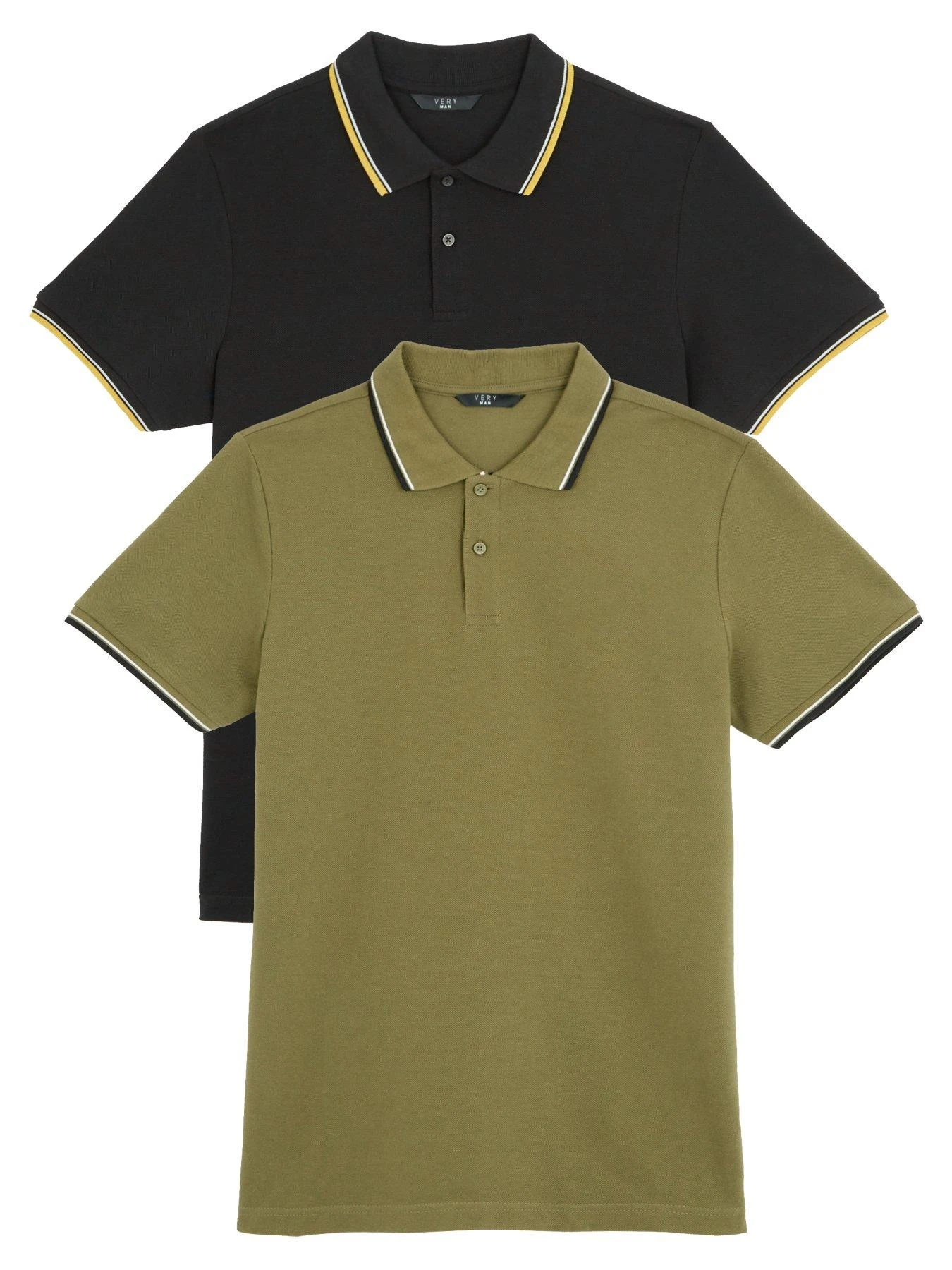 Everyday Pique Polo Shirt (2 Pack) - Multi 3 Everyday Pique Polo Shirt (2 Pack) - Multi