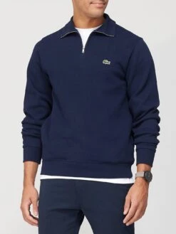 Lacoste Funnel Neck Track Top - Navy