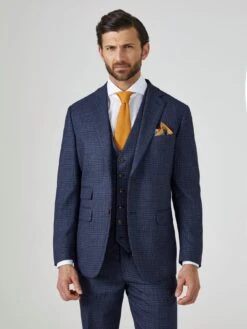 Skopes Woolf Tailored Jacket - Navy Check