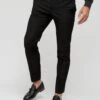 River Island Skinny Fit Twill Suit Trousers - Black -Barbou Clothing Shop RJ4F7 SQ1 0000000004 BLACK MDf