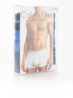 Calvin Klein 3 Pack Low Rise Trunk - Blue/Navy/Black -Barbou Clothing Shop RQ64E SQ4 0000014632 BLUE NAVY BLACK SLd1