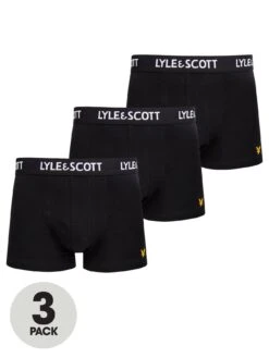 Lyle & Scott Barclay 3 Pack Trunk - Black