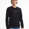 Calvin Klein Modern Structure Lounge Long Sleeve T-shirt - Black