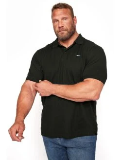 BadRhino Essential Plain Polo Shirt - Black