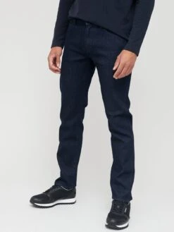 Armani Exchange J16 Straight Fit Raw Jeans - Indigo 