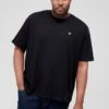 Lyle & Scott Big & Tall Plain T-Shirt - Black