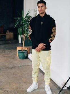 Criminal Damage Gold Dragon Hoodie - Black -Barbou Clothing Shop TC69Y SQ2 0000000004 BLACK MDb