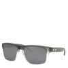 Oakley Rectangular Grey Frame Grey Lens Sunglasses