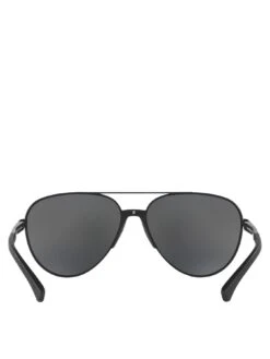 Emporio Armani Grey Lens Aviator Sunglasses - Black 7 Emporio Armani Grey Lens Aviator Sunglasses - Black -Barbou Clothing Shop TRQP3 SQ4 0000000004 BLACK SLf
