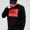 HUGO Durago Large Logo Sweatshirt - Black -Barbou Clothing Shop TRRPJ SQ1 0000000004 BLACK MDf