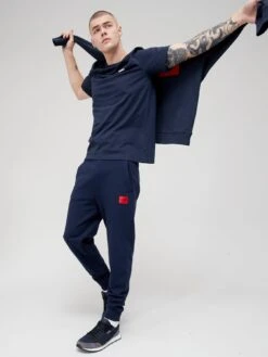 HUGO Dero Small Logo T-shirt - Dark Blue -Barbou Clothing Shop TRT74 SQ3 0000000354 DARK BLUE MDo