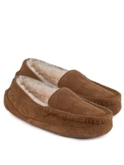 Just Sheepskin Harry Full Back Sheepskin Slipper - Chestnut