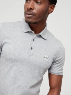 BOSS Passenger Slim Fit Polo Shirt-Light/Pastel Grey -Barbou Clothing Shop TTQ9P SQ4 0000000215 LIGHT GREY MDd