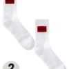 HUGO Bodywear 2 Pack Red Patch Logo Socks - White -Barbou Clothing Shop TTQDL SQ1 0000000013 WHITE PKf