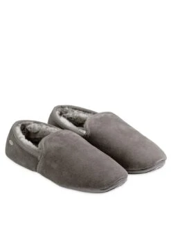 Just Sheepskin Garrick Full Back Sheepskin Slipper - Granite