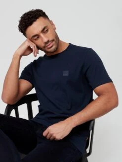 BOSS Tales Relaxed Fit T-Shirt-Dark Blue -Barbou Clothing Shop TTQQN SQ4 0000000354 DARK BLUE MDd