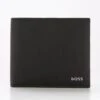 BOSS Crosstown Leather Wallet With Coin Pocket - Black -Barbou Clothing Shop TU7DG SQ1 0000000004 BLACK SLf