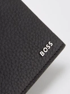 BOSS Crosstown Leather Wallet With Coin Pocket - Black -Barbou Clothing Shop TU7DG SQ4 0000000004 BLACK SLd