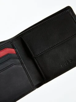 HUGO Subway Leather Wallet - Black -Barbou Clothing Shop TU7DM SQ5 0000000004 BLACK SLi