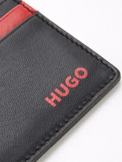 HUGO Subway Leather Credit Card Holder - Black -Barbou Clothing Shop TU7DN SQ4 0000000004 BLACK SLd