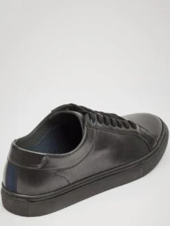 Pod Louis Leather Lace Up Trainer - Black -Barbou Clothing Shop TYNGD SQ4 0000000004 BLACK SLt