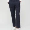 Farah Adjustable Waist Smart Trousers - Navy